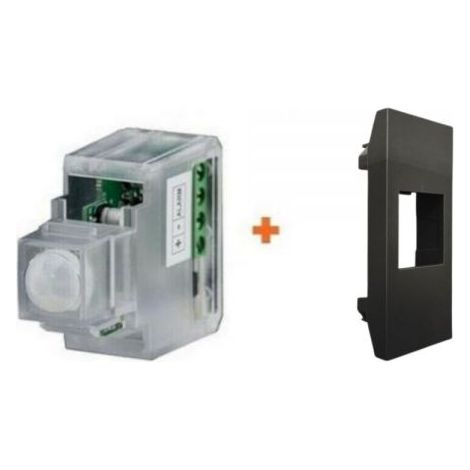 CSI Keystone sensore infrarossi 12V incasso filare compatibile Vimar Linea nero