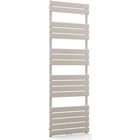 Blumfeldt Bathroom Radiator - 890W Wall-Mounted Towel Radiator with Centre Connection, Modern Steel Design, Heated Towel Rail for Bathrooms & Offices, 60x180 cm, Sand (1/3)