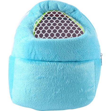 Sac de transport de poche pour animaux de compagnie (Hamster, Rat, Chat, Hérisson, Lapin, Furet) - Bleu (1/5)