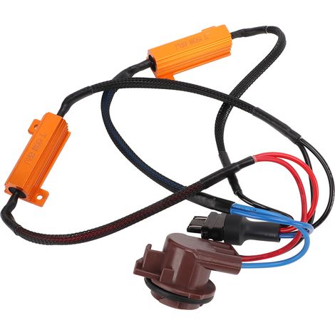 2er-Pack 50-W-LED-Widerstände, Doppelwiderstand, Einzeldraht, präzise Lastanpassung, Hochleistungs-Decodierungsadapter (1/5)