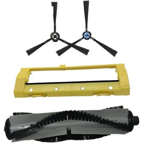 Accessories for the Silvercrest SSR1 robotic vacuum cleaner: Main brush for side cover, replacement roller brush (size: light yellow)--DTEKGAZ