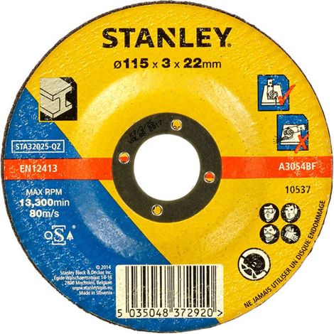 Disque À Tronçonner Pour Métal Stanley STA32025-QZ Ø115mm