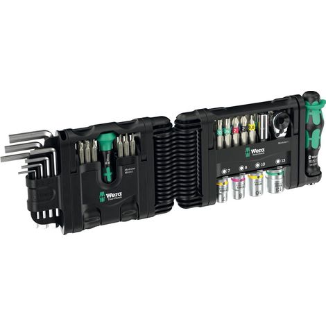 Set Modular Wera Tool-Check 1 negro y verde 51 piezas