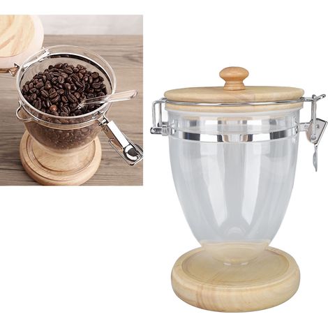 Vorratsdose für Tee und Kaffeebohnen, feuchtigkeitsbeständiger Aufbewahrungsbehälter, Teedosen-Unterteil, luftdichte Sammlerdose, kleine Größe (1/5)
