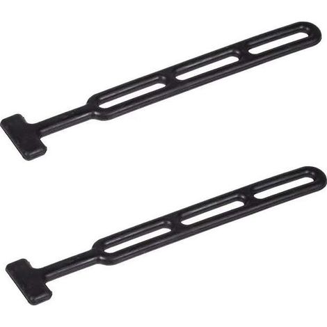 corde elastiche in gomma da 278 mm per portabici, attacchi per cofano auto, cinghie per rimorchi di trattori, cinghie per piscina e giardino, estensibili (1/2)