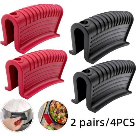 Poignée de casserole - Amovible - Silicone - Anti-brûlure - Antidérapante (1/4)