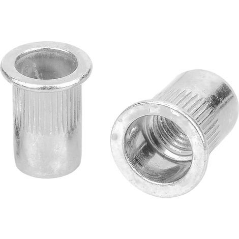 10-100 pièces M3 M4 M5 M6 M8 M10 M12 Écrous à tête plate filetés (1/5)