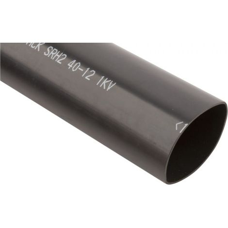 Tubo termorretráctil reforzado con adhesivo, negro, SRH2 40-12 1000 mm, 127423