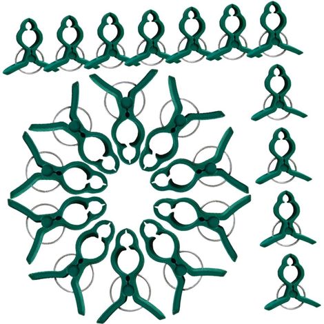 50 clips de support pour plantes grimpantes, tuteurs pour tiges de tomates et autres fleurs. (1/5)