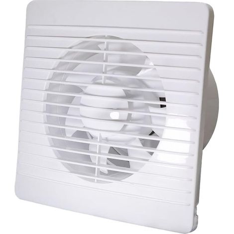 Ventilateur D Extraction - 150 mm - 220 V 50 Hz - Débit 156 M3/H - 20 W - 45 dB - IPX2 - Pour Salle De Bain Et Cuisine - 1 Unite