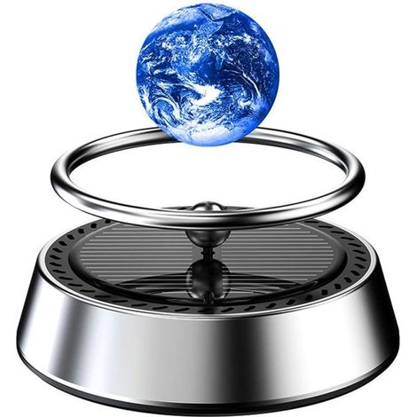 Deodorante per auto ad energia solare, aromaterapia rotante, pianeta fluttuante (1/5)