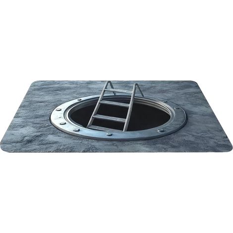 Tapis Effet Trou 3D Paillasson De Sol Réaliste  Tapis d'Illusion Optique à Design Sans Pour Intérieur Extérieur Entrée Maison Salon Chambre Bureau Salle de Jeux Cuisine (1/5)