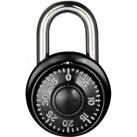 Candado de combinación Master Lock, cerradura para armario, cerradura de almacenamiento, cerradura para equipaje y mochila, negro
