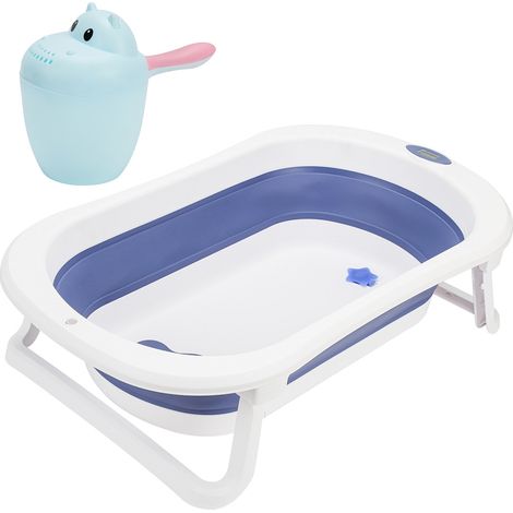 Wolketon Bañera para bebé con soporte Segura para su bebé - Bañera para bebé recién nacido con cojín 3 en 1 (1/5)