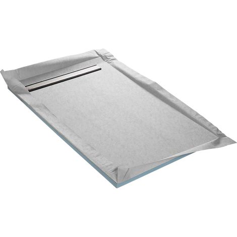 U-Tile – Receveur de douche à carreler ultra plat 185 x 100 cm – Natte étanche pré-montée – Siphon 40 mm – Évacuation rapide – Garantie 10 ans