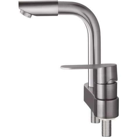Mitigeur pour vasque, inox, pour salle de bain et sanitaires (1/5)