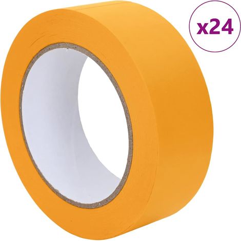 Rubans de masquage pour peintre 24 pcs Jaune 38mm x 50m Papier CFW857863 (1/5)