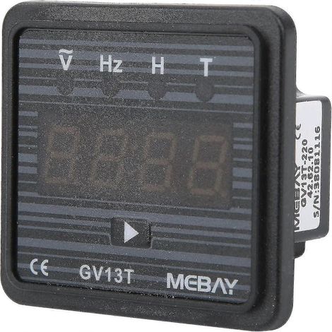 Digitales Wechselstrom-Voltmeter 220 V/380 V, Frequenzmesser, Wechselstrom-Einbau-Spannungsmesser, Generator-Timer für industrielle Anwendungen (Wechselstrom 220 V) (1/4)