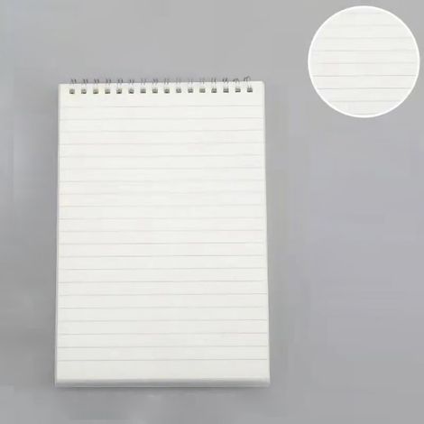 Carnet A5 80 feuilles, reliure spirale supérieure, papier épais confortable, ligné, pratique pour usage quotidien (1/5)