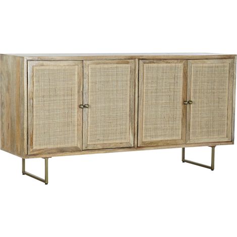 Buffet rotin épuré pour salle à manger moderne - Teinte naturelle bois et rotin (1/5)