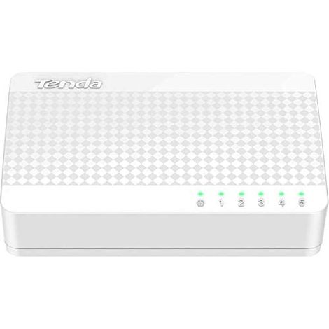 Tenda S105 5 x 10/100 Mb/s Mini Eco Switch, Desktop, Auto MDI/MDIX, do 1,5 Watt, fanless (1/5)