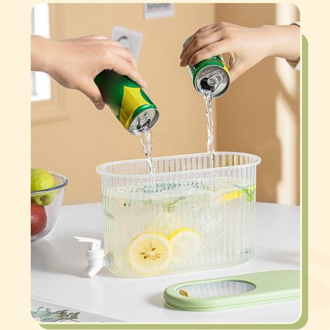 Distributeur de boissons grande capacité, bouilloire froide étanche et épaisse de qualité alimentaire avec robinet pour la maison (1/5)
