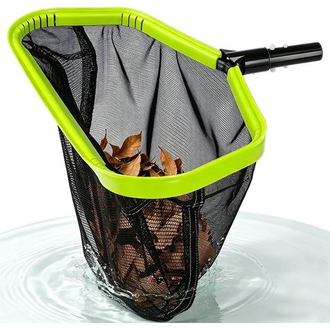 Épuisette de piscine à double couche avec cadre en aluminium, pour nettoyer les feuilles de piscine, les insectes (pas de barre) (1/5)