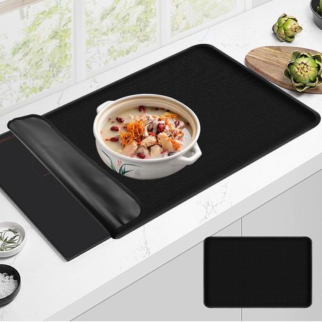 52x80cm Protection Plaque Induction, Protège Plaque Induction Silicone Résiste à 300°C, Protection Plaque de Cuisson Cooktop Anti Rayures Non Slip pour Cuisinière à Induction (1/5)