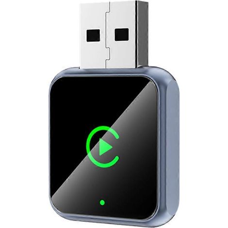 2-in-1 Wireless CarPlay Smart Box mit KI, Android Auto Adapter, Bluetooth und Wi-Fi, USB-Dongle zur Umwandlung einer kabelgebundenen Verbindung in eine drahtlose Verbindung (Plug & Play). (1/5)