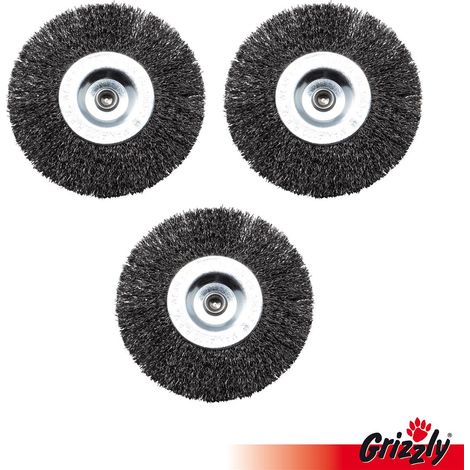 Brosses rondes en métal à 3 joints, pour brosses universelles Grizzly Tools ERB 550-1H, Grizzly Tools ERB 550-2S, Grizzly Tools ERB 550-3U (1/2)