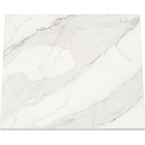 Plateau de table compact en stratifié haute pression (HPL) 90x90 cm - Calacatta Olympus (K551SU) (1/3)