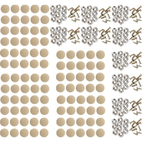 Clip di fissaggio per tessuti da soffitto, materiali resistenti, facile installazione, 100 pezzi, beige (1/2)