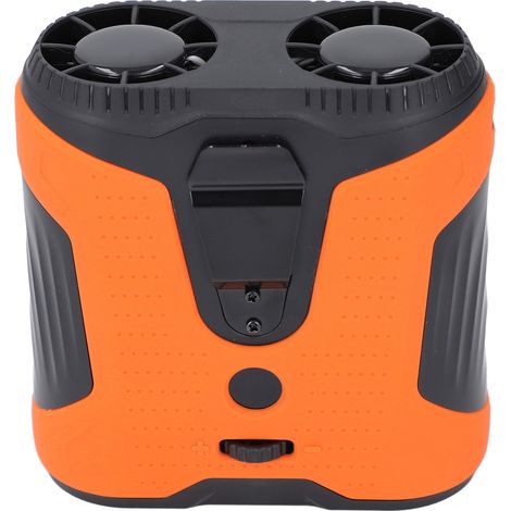 Ventilateur de taille avec clip de poche, batterie 10 000 mAh, écran LCD, autonomie de 16 h, lampe torche et fonction batterie externe. (1/5)