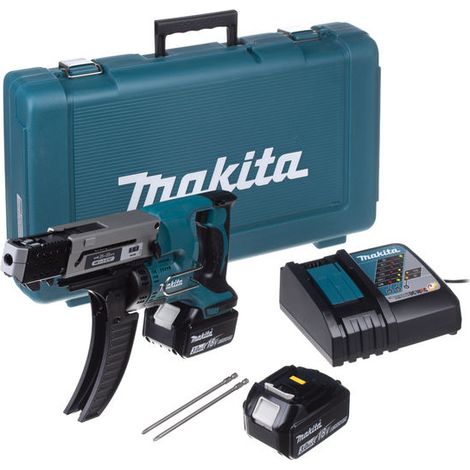 Makita - Akku-Magazinschrauber 18V, 2 x 3,0 Ah Akkus, Ladegerät DFR550RFE (1/2)