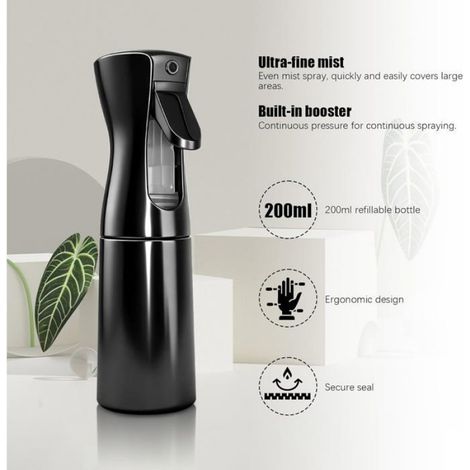 2Pcs Spray Vide, 200ml Vaporisateur Eau, Pulvérisateur, Spray, Brumisateur Portable, Brumisateur Visage, Ultra Fine Pulvérisation (1/4)