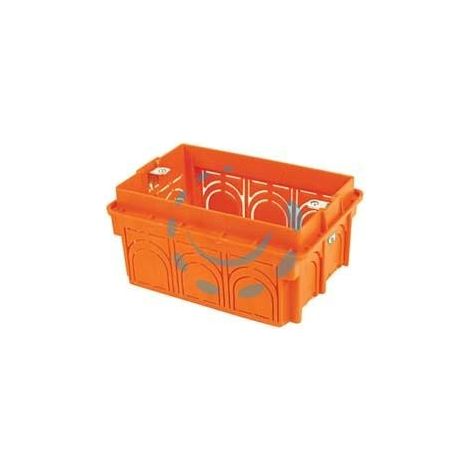 SCATOLA DA INCASSO CON INSERTI IN METALLO SENZA COPERCHIO - 3 posti tipo 503- mm.97x61x51 - (1703.XL)