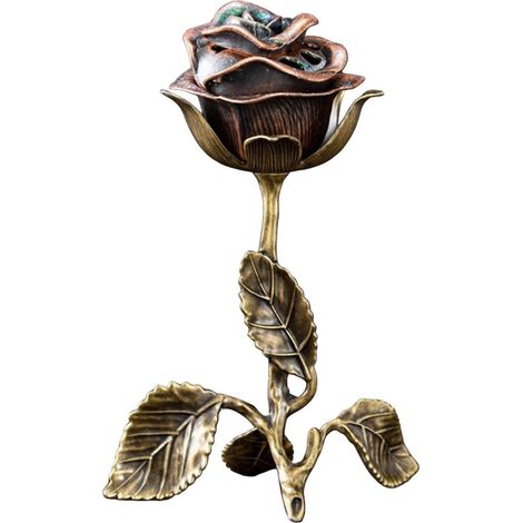 Brûleur d'encens de table en métal, sculpture, collecteur de cendres d'encens, ornement pour brûleur d'encens en alliage (1/5)