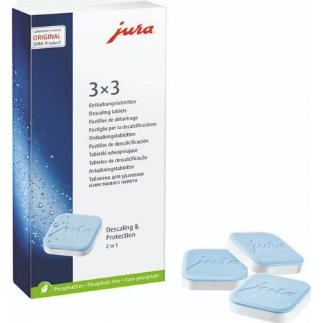 Pastillas descalcificadoras Jura 2 en 1 61848 (3x3 uds.)