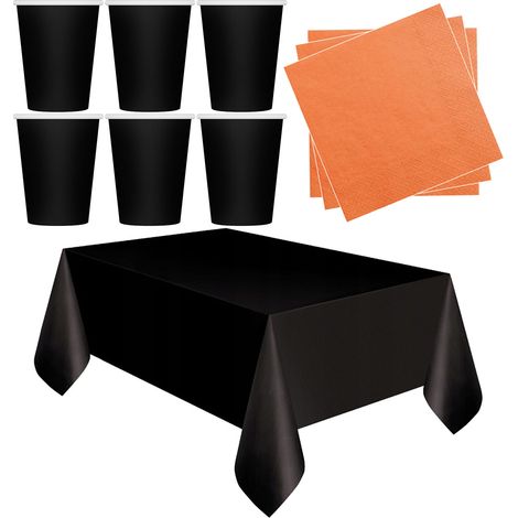 Halloween-Set: Tassen, Tischdecke, Servietten (1/4)