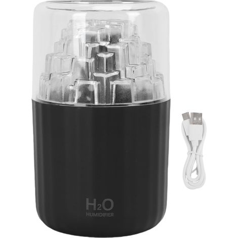Car Diffuser Humidifier USB Aromatherapy Essential Oil Diffuser with Ambient Light for Car Home Office Bedroom Black (1/5)
