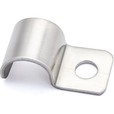 20 Collier De Fixation Acier Inoxydable 304 Ø16mm Trou Unique Pour Tuyau Câble Conduit EMT Extérieur (1/5)