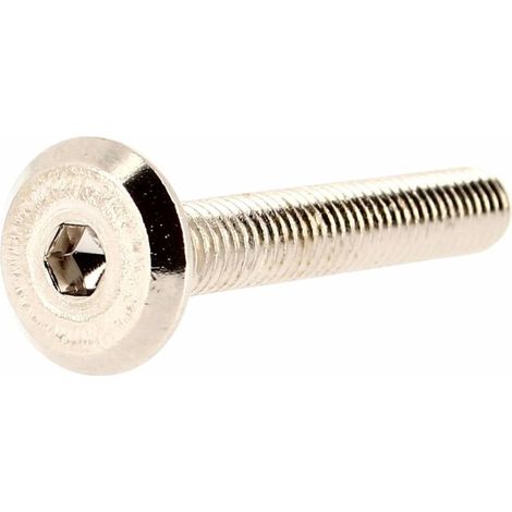 Vis Relieur TP Hexagonale Creuse M6X40 Acier Nickelé (1/2)