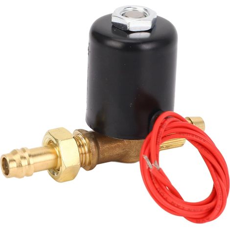 Électrovanne électrique en laiton 1/2 AC220V normalement fermée pour eau gaz argon électrovanne de machine à souder industrielle (1/5)