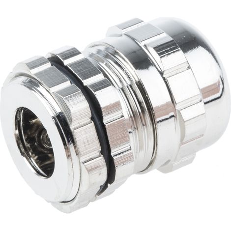 Presse-étoupe PG11 en Laiton nickelé pour câble de 5mm à 10mm, avec contre-écrous, IP68 ( Prix pour 1 ) (1/2)