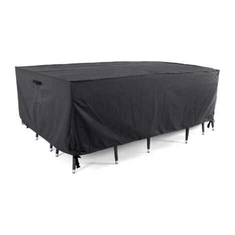 Housses de table et de chaise d'extérieur, housse pour ensemble de salle à manger d'extérieur, housse de meubles de terrasse imperméable, résistante pour l'hiver, carrée, 76L x 76W x 27H pouces (1/5)