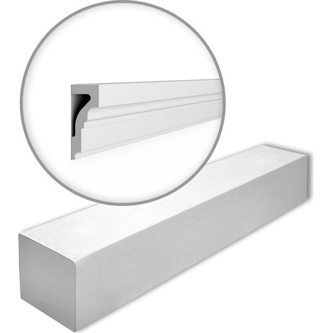 NMC WL4-box WALLSTYL Noel Marquet 1 Scatola 8 pezzi Cornice Parete modanatura tipo stucco design classico senza tempo bianco 16 m