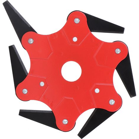 1 tête de coupe-bordures 6 lames acier, diamètre 24,5 cm, longueur lame 4,5 cm, poids 397 g, pour entretien jardin et agriculture (1/5)