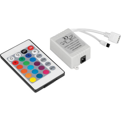 Centralina di controllo per striscia a Led RGB con telecomando - 12V (1/2)