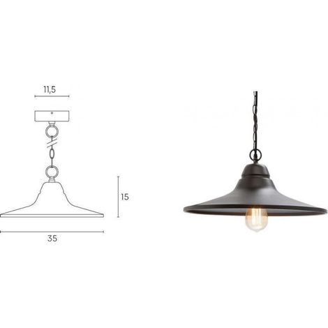 Sovil monet metal suspension e27 black 595/06