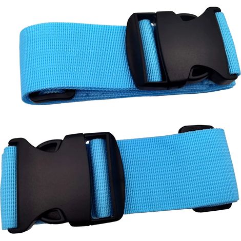 MINKUROW 2 Pezzi Cinghia Per Bagagli Cinghia Per Bagagli Borsa Per Bagagli Cinghia Per Bagagli Cinghia Per Bagagli Lunghi Cinghia Per Bagagli Per Valigie (Blu) (1/5)